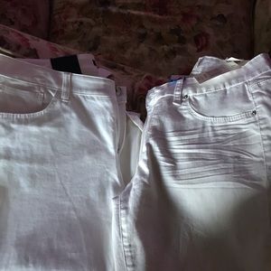 NWT white pants slim fit 8  & reg 8